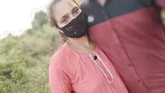 Indian Village Girl Bent Over And Fucked Hard By Boyfriend In The Jungle