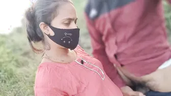 Indian Village Girl Bent Over And Fucked Hard By Boyfriend In The Jungle