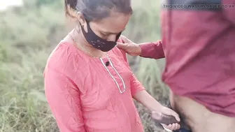 Indian Village Girl Bent Over And Fucked Hard By Boyfriend In The Jungle