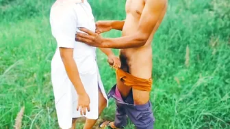 Indian Nurse Does Anything For Her Degree With Doctor Outdoors Talking