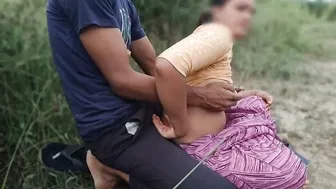 Indian Village Teacher Fucks Her Student With His Big Black Cock Outdoors