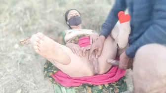 Desi Niece Teases Uncle On The Farm Until He Fucks Her In The Fields