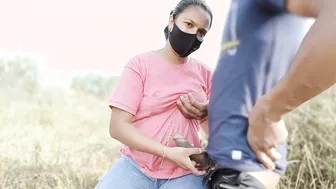 Bhabhi Impressed By Big Dick Flash In Jungle And Begs Him To Fuck Her