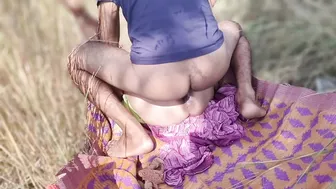 Indian Stepsister Shocked Seeing His Huge Cock While Filming Farm Vlog