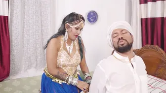 Desi Dancer Strips Off Her Ghagra And Rides Him Backstage After The Show