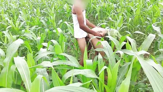 Brother-In-Law Fucks Sister-In-Law In Cornfield With Thick Black Cock