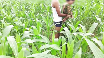 Brother-In-Law Fucks Sister-In-Law In Cornfield With Thick Black Cock