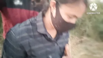 Indian Virgin Schoolgirl Has First Time Sex With Boyfriend In Jungle