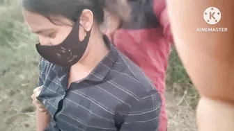 Indian Virgin Schoolgirl Has First Time Sex With Boyfriend In Jungle