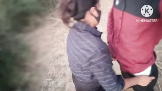 Indian Virgin Schoolgirl Has First Time Sex With Boyfriend In Jungle