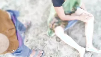 Indian Stepsister Gets Fucked During Outdoor Vlog Shoot In The Fields