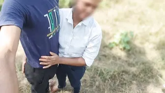 Desi College Girlfriend Gets Fucked By Lover In Jungle Outdoor Sex