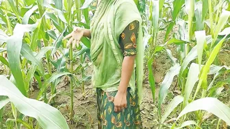 Indian Bhabhi Rides Jiju Thick Black Cock In The Cornfield Outdoors