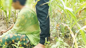 Indian Bhabhi Rides Jiju Thick Black Cock In The Cornfield Outdoors