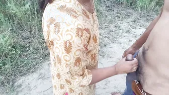 Desi Stepdaughter Begs Stepfather To Fuck Her Harder In The Open Field