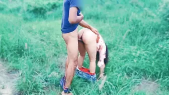 Indian Bhabhi Soniya Fucked Outdoors Talking With Devar On The Farm