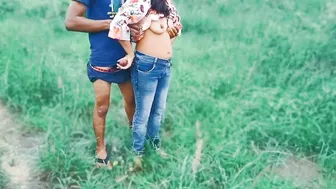 Indian Bhabhi Soniya Fucked Outdoors Talking With Devar On The Farm