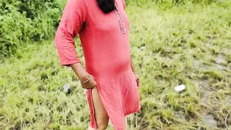 Indian Stepbrother Fucks Stepsister Outdoors In Romantic Village Setting