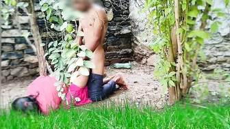 School Friends Sneak Away For Rough Outdoor Sex And Desi Blowjob Fun