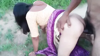 Desi Bhabhi Sneaks Away To Fuck Her Sasur In The Forest Secretly
