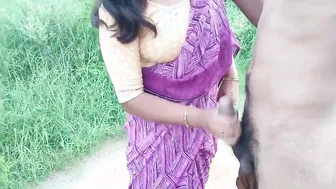 Desi Bhabhi Sneaks Away To Fuck Her Sasur In The Forest Secretly