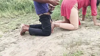 Neighbor Bent Over And Fucked Hard In The Fields Taking Big Dick