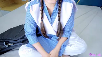 Teacher Destroys His Virgin Student's Pussy While She Screams In Pain