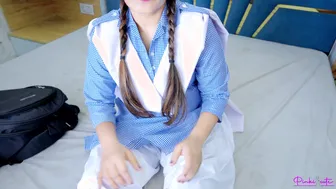 Teacher Destroys His Virgin Student's Pussy While She Screams In Pain