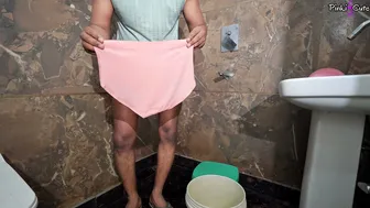 Desi Auntie Craving Thick Cock In Bathroom Gets Pounded Hard By Nephew