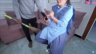 Desi Female Guard Caught Watching Porn Gets Fucked By Sweeper At Office