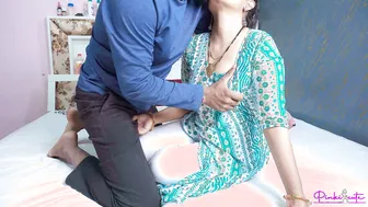 Indian Stepmom Rides Stepson's Cock Doggy Until He Cums On Her Bush