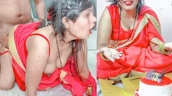 Desi Bahu Rides Sasur's Cock After Anniversary Cake And Champagne