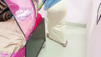 Desi Maid Strips Under Mosquito Net Before Owner Pounds Her Hard