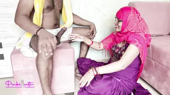 Desi Wife's Mouth Filled With Her Lover's Thick Cumshot After Blowjob