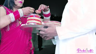 Desi Wife Gives Blowjob Under The Moon On Karwa Chauth Festival Night