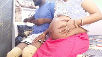 Pregnant Desi Bhabhi Gives Devar A Sloppy Blowjob Before Swallowing Cum