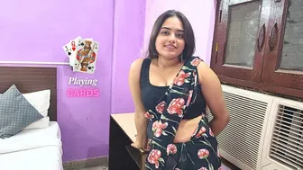 Indian Housewife Strips During Card Game Leading To Hardcore Bedroom Fuck
