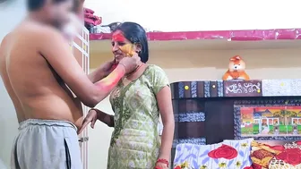Desi Neighbor Bhabhi Fucked Hard During Holi Celebrations At Home