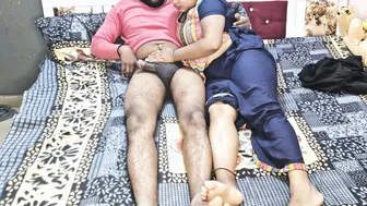 Indian Nephew Drilling Chubby Aunt In Blue Salwar With Dirty Talking