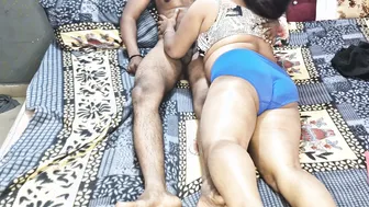 Indian Nephew Drilling Chubby Aunt In Blue Salwar With Dirty Talking
