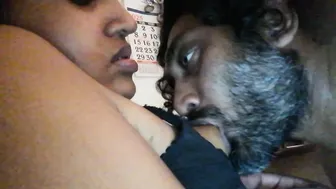 Teasing Aunty's Big Nipples Through Thin Blouse In Living Room Afternoon