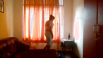 Desi Maid On Knees Scrubbing Floor When Boss Pulls Out Throbbing Member