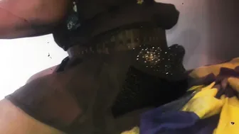 Desi Stepmom Getting Ready For Party Flashing Tits And Ass For Me