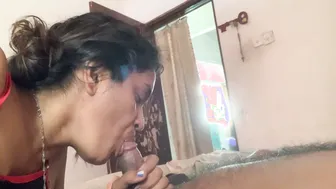 Sucking His Desi Cock Till He Fills My Mouth With Warm Thick Cum