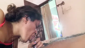 Sucking His Desi Cock Till He Fills My Mouth With Warm Thick Cum