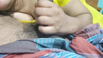 Desi Wife Rides Her Husband's Cock Slowly In Their Bedroom At Midnight