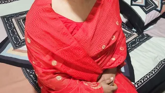 Bengali Bride In Red Saree Gets Fucked Hard On Her Wedding Night
