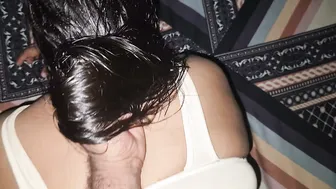 She Teases With Lollipop Before Giving Him Head On Couch