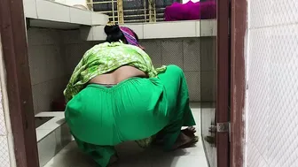 Indian Aunty Washing Dishes Gets Surprised By Horny Nephew Behind
