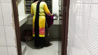 Indian Aunty Bent Over Cleaning Gets Surprise Anal From Eager Nephew